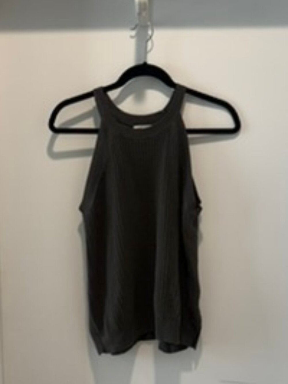 Target Dark Gray Crochet Knit Tank Top Size L
